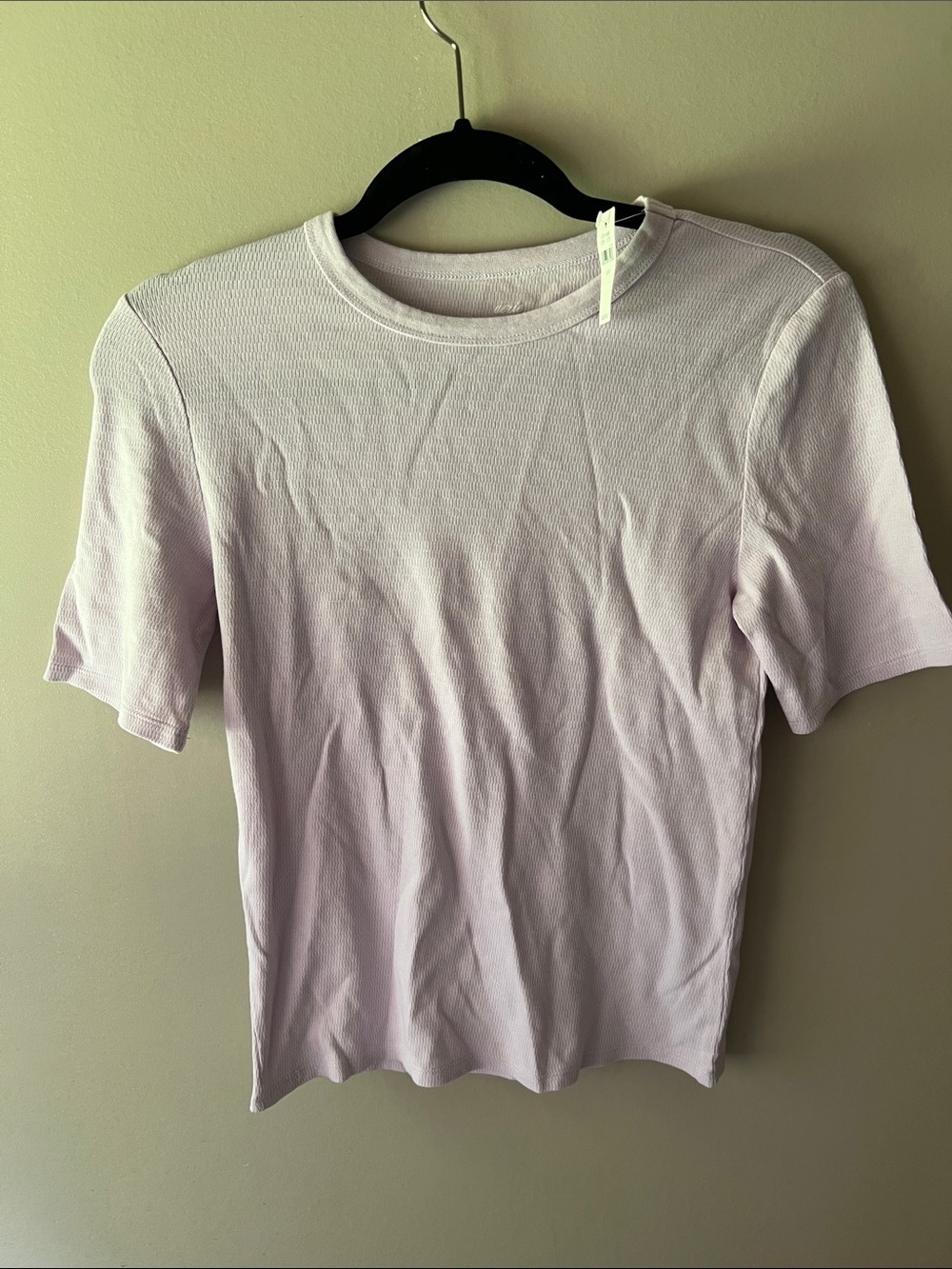 aerie Short Sleeve Crewneck Top - Light Lavender